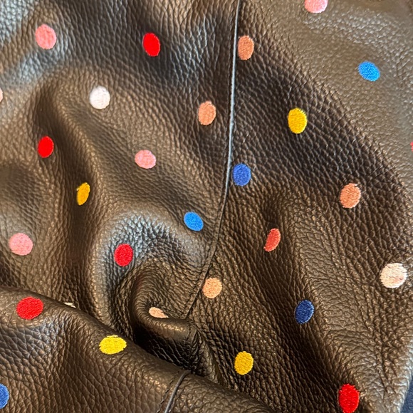 Kurt Geiger Black Tote with Colorful Dots - Picture 8 of 13